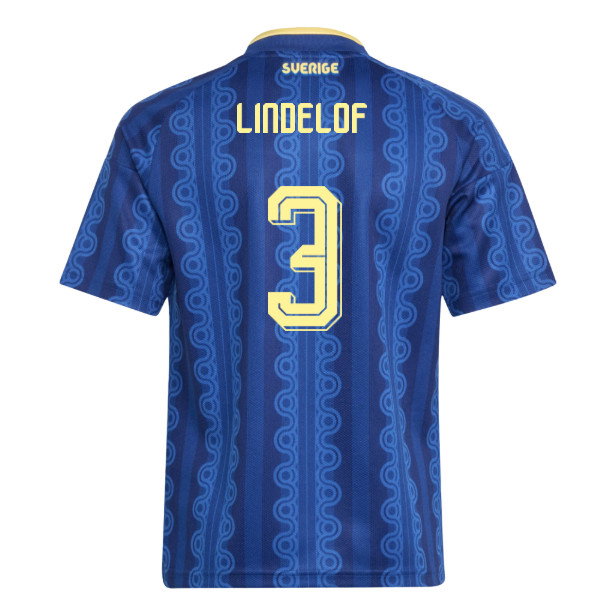 2026-2027 Sweden Away Shirt (Kids) (Lindelof 3)-SoccerKits Hub | Buy Soccer Jerseys Online